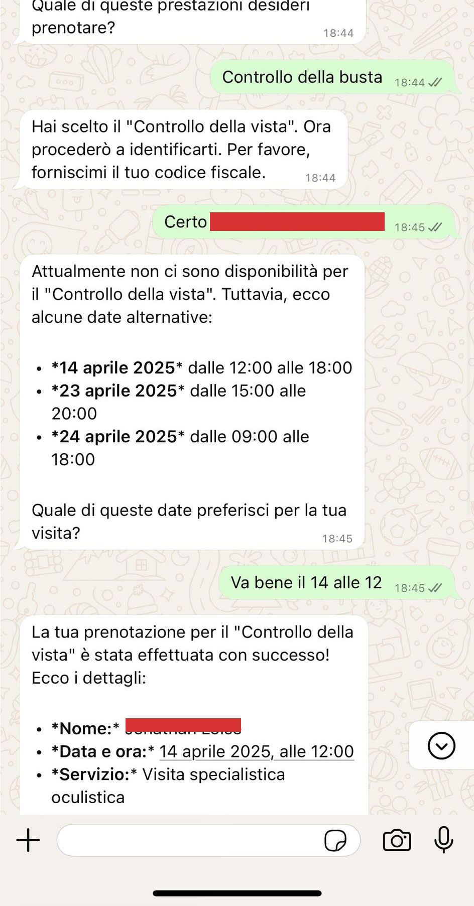 ClinicFlow - Gestione errore di battitura step 2